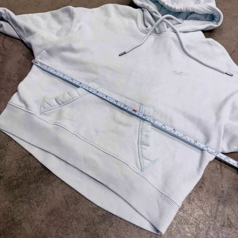Hollister light pastel blue icon hoodie - Picture 4 of 7